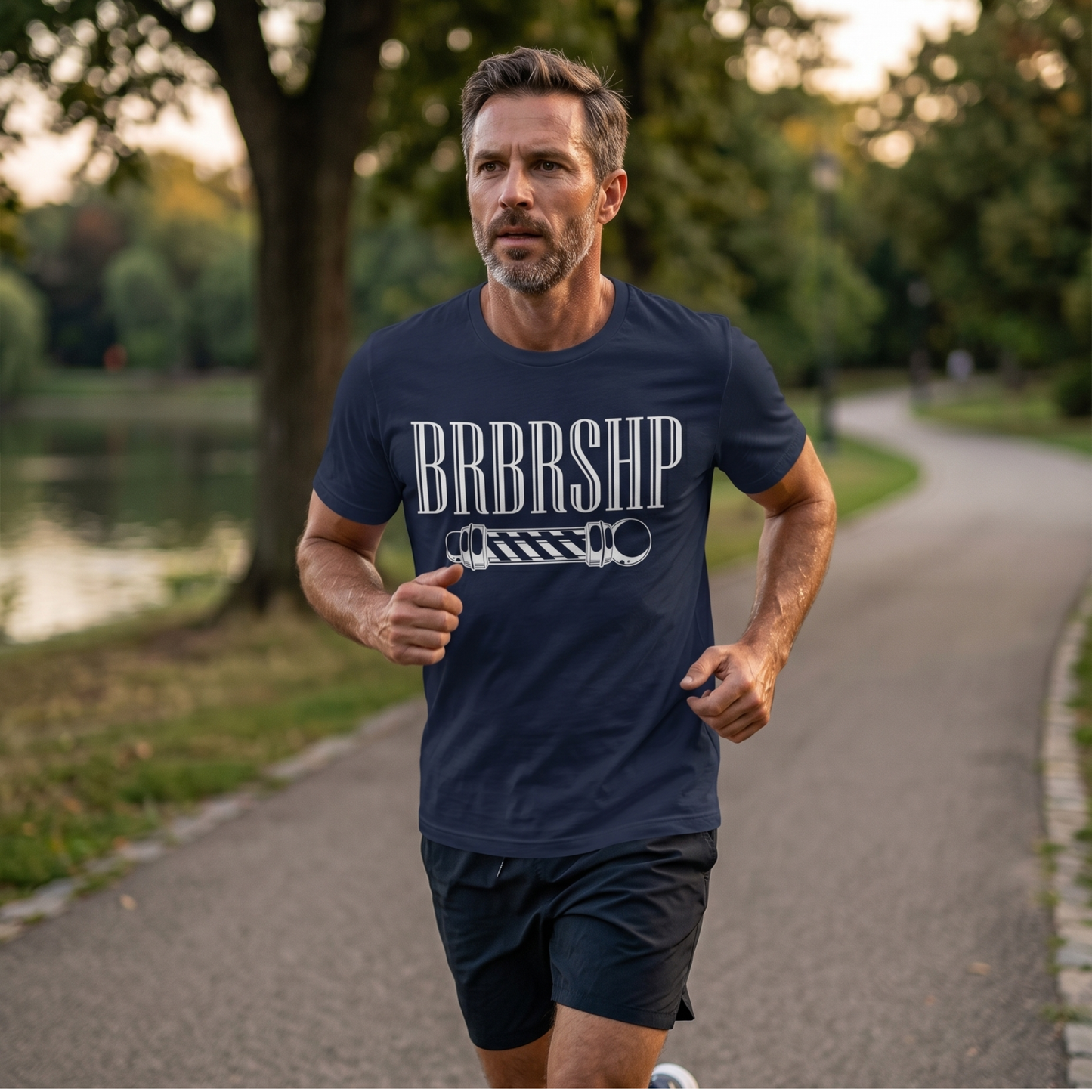 "BRBRSHP" & Barberpole - Barbershop Harmony T-Shirt