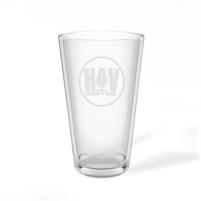 Voices of Harmony Logo Etched Pint Glass