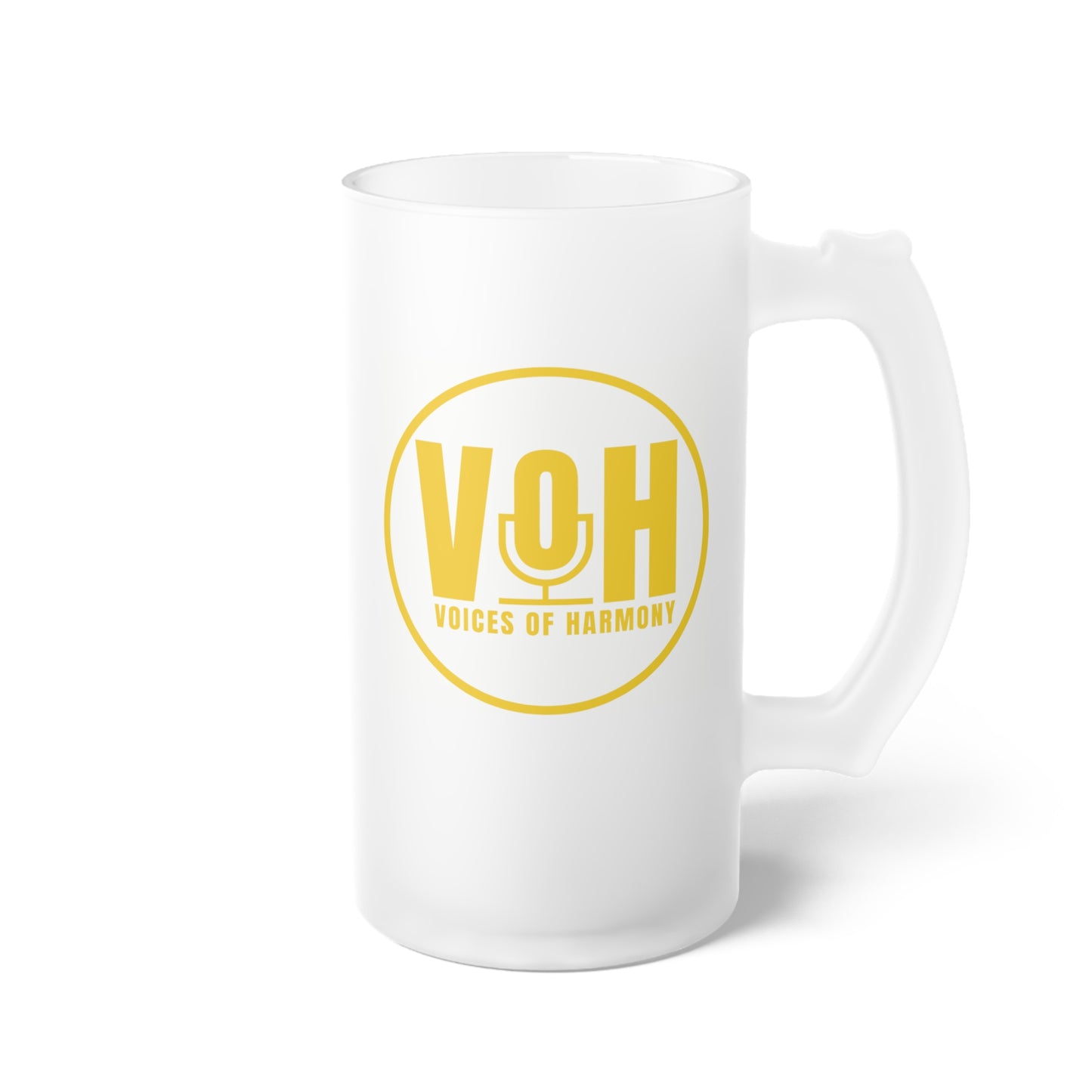Voices of Harmony Logo Frosted Beer 16oz Mug