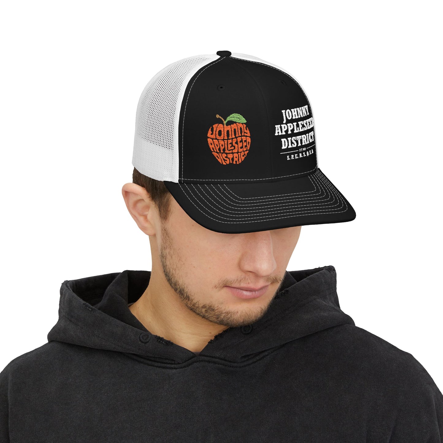 "The Apple" Trucker Hat - JAD Vintage Logo Snapback Hat