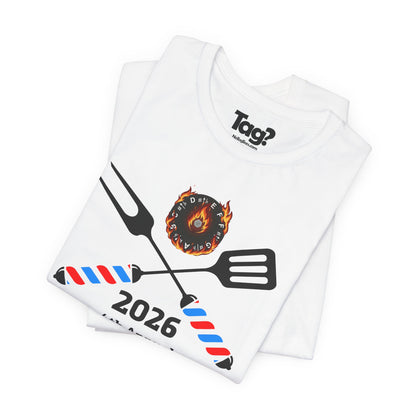BarberQ 2026 BBQ Festival Tee — 4th Annual Barbershop & BBQ