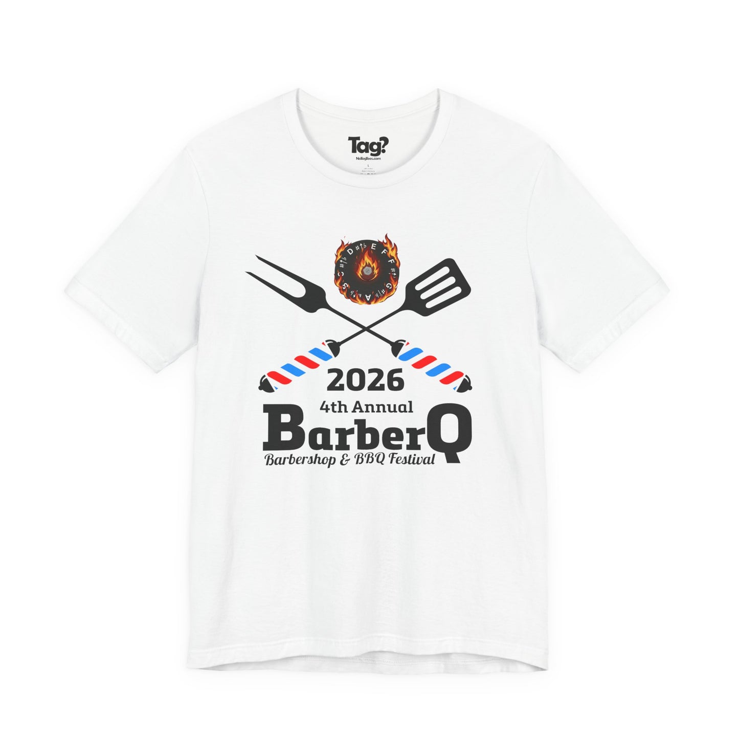 BarberQ 2026 BBQ Festival Tee — 4th Annual Barbershop & BBQ