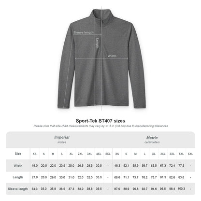 Average Volume 1/4 Zip Performance Pullover