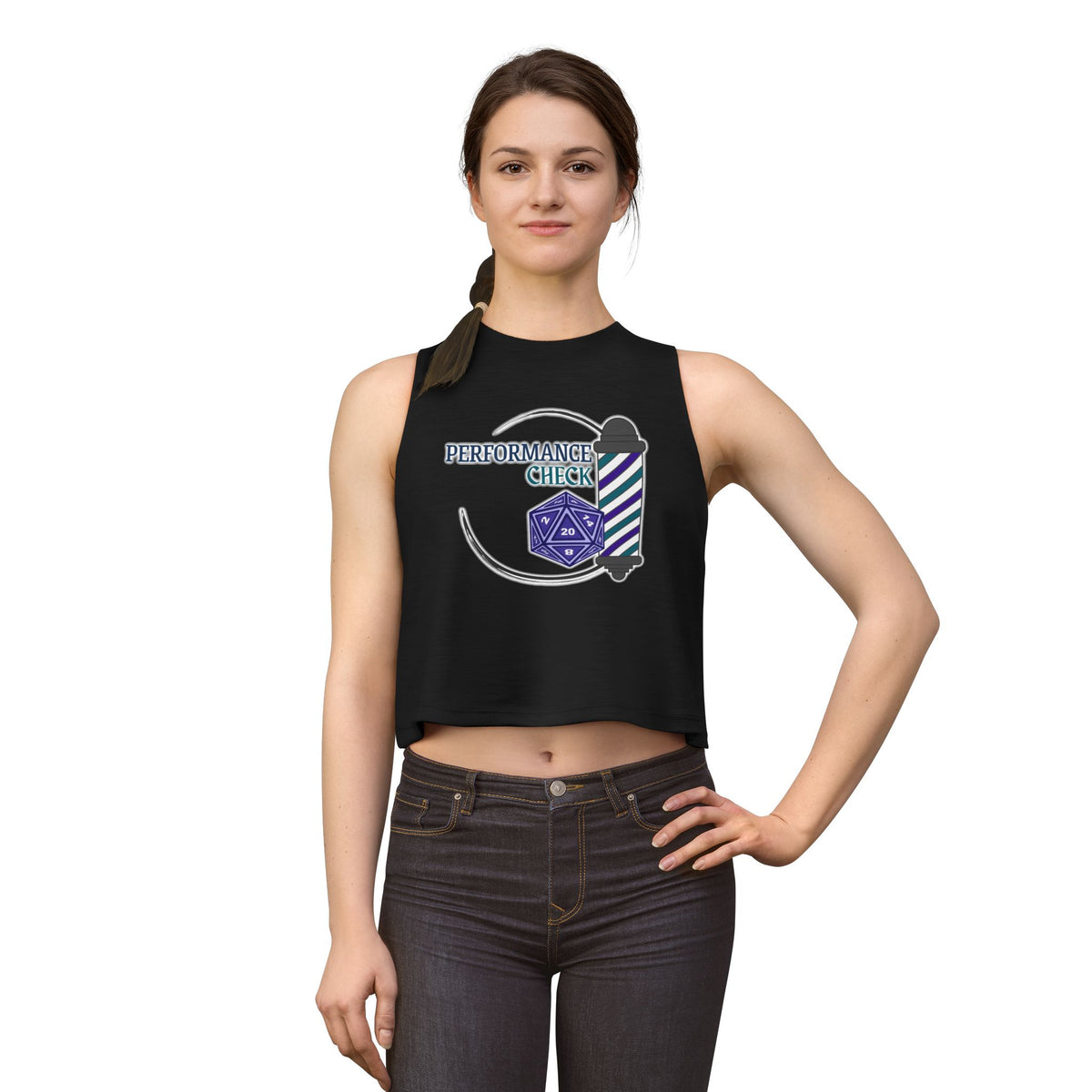 Performance Check Quartet Crop Top Tank