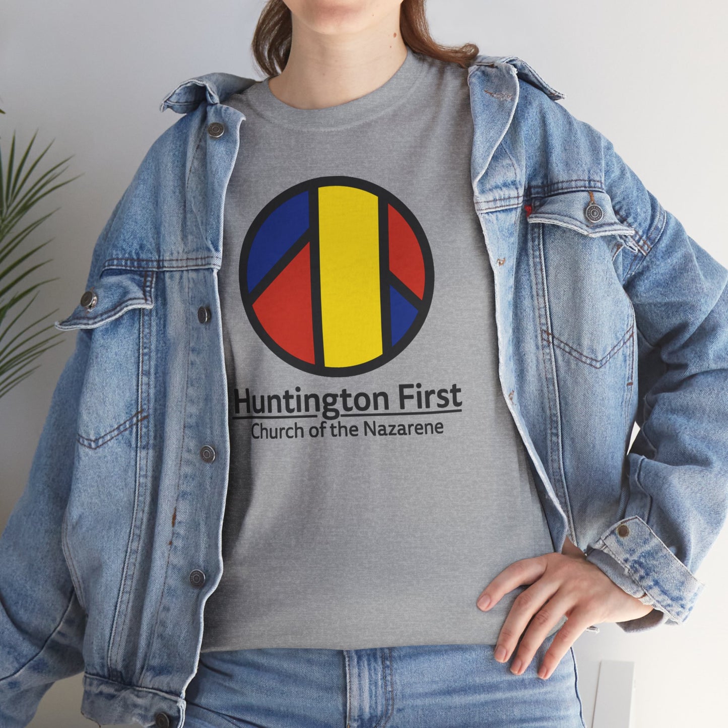 Huntington First Church of the Nazarene Logo Heavyweight T‑Shirt — HFCN