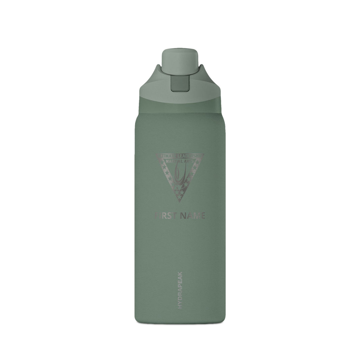 Oasis 32oz Insulated Water Bottle — Sleek Matte Travel Flask with Geometric Triangle Logo