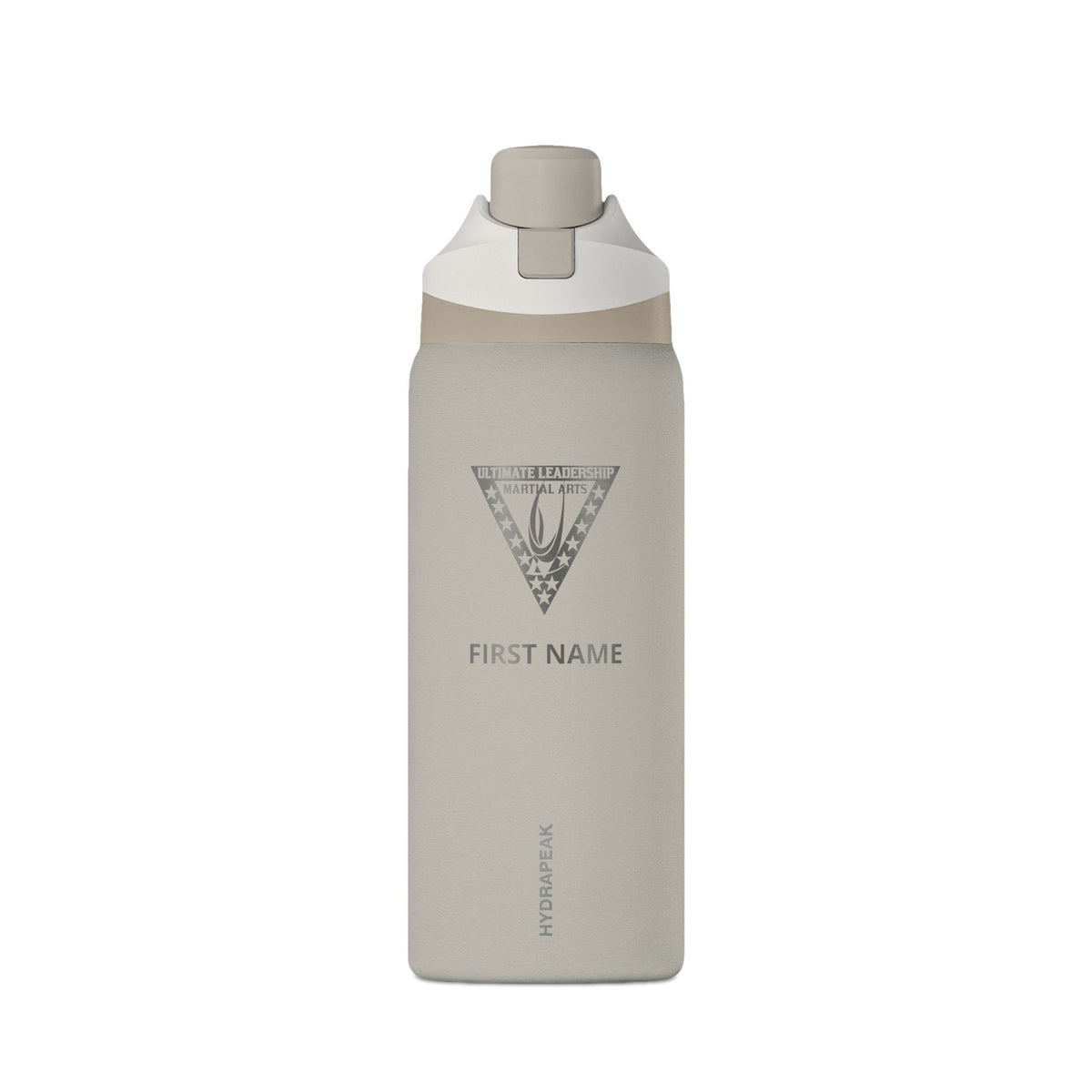 Oasis 32oz Insulated Water Bottle — Sleek Matte Travel Flask with Geometric Triangle Logo