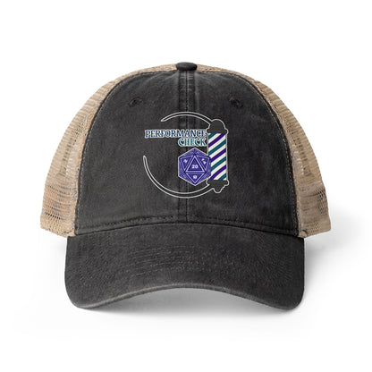 Performance Check Women's Washed Mesh-Back Hat