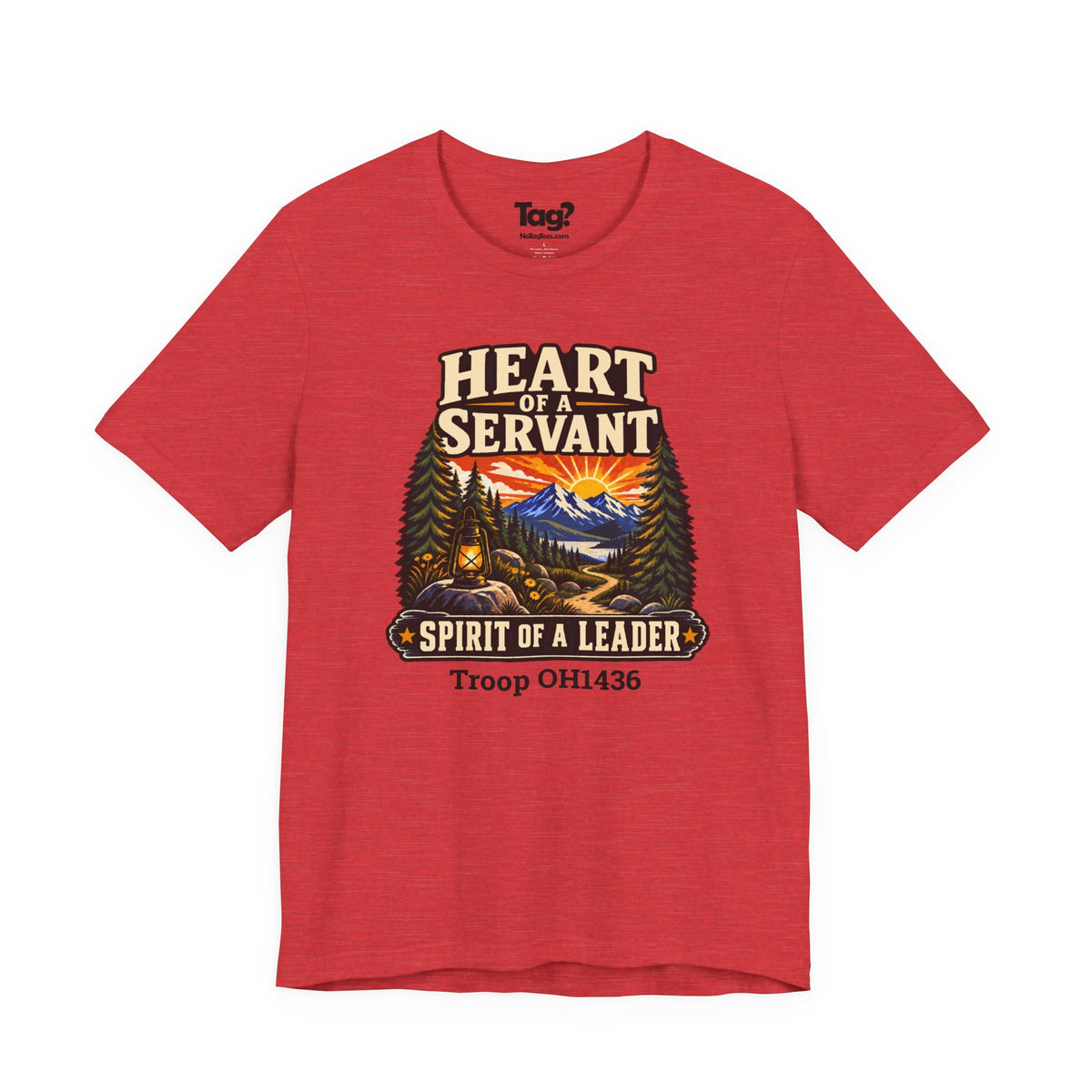 AHG Custom Troop Adult T-Shirt - Heart of a Servant Spirit of a Leader