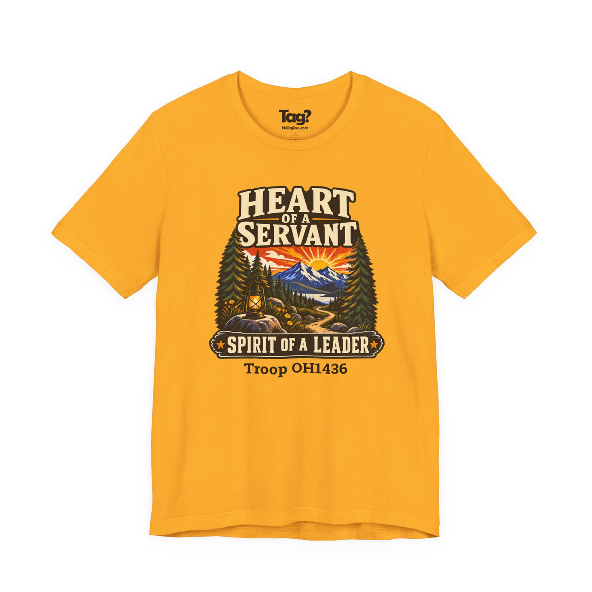 AHG Custom Troop Adult T-Shirt - Heart of a Servant Spirit of a Leader