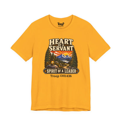 AHG Custom Troop Adult T-Shirt - Heart of a Servant Spirit of a Leader