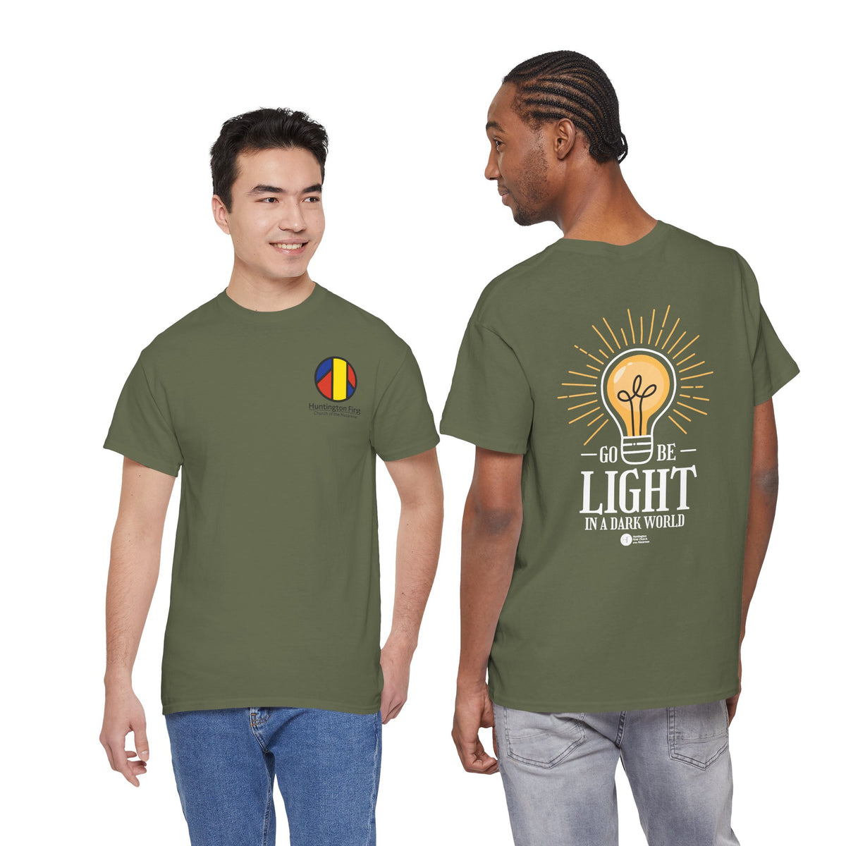 Go Be Light In A Dark World Heavyweight T-Shirt — HFCN