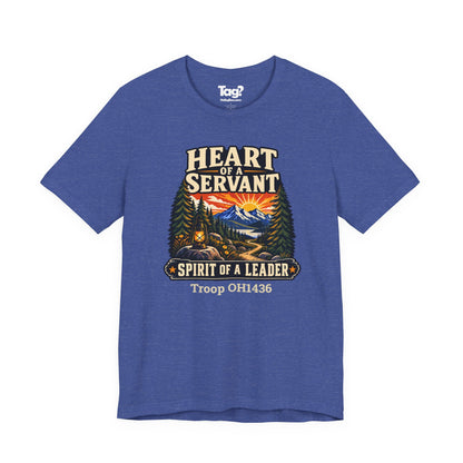 AHG Custom Troop Adult T-Shirt - Heart of a Servant Spirit of a Leader