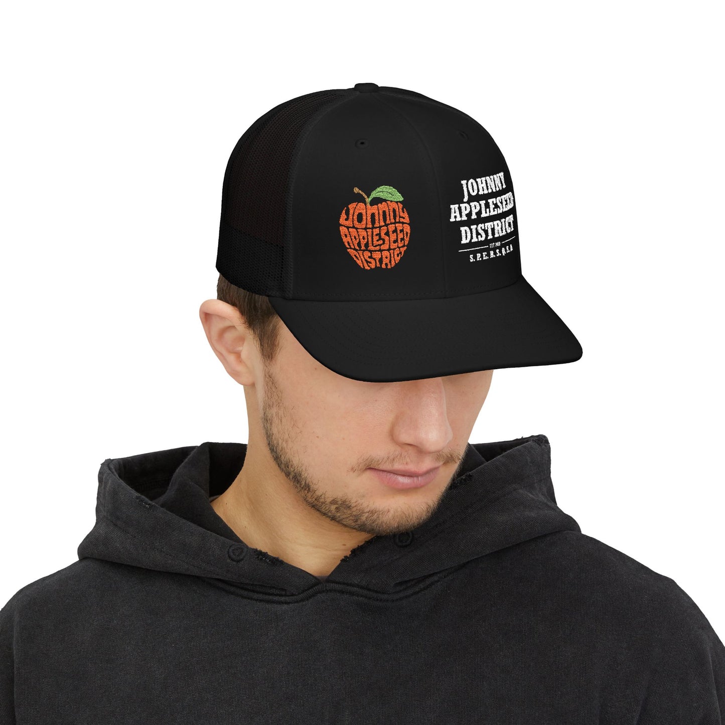 "The Apple" Trucker Hat - JAD Vintage Logo Snapback Hat