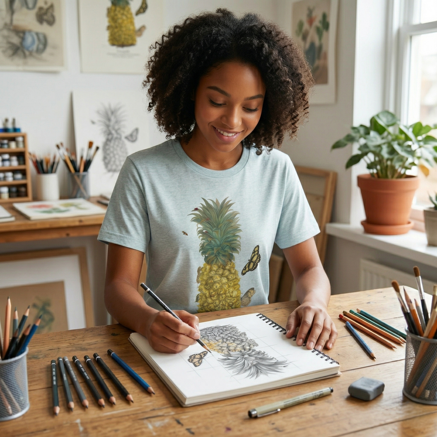 Pineapple & Butterflies - Metamorphosis T-Shirt