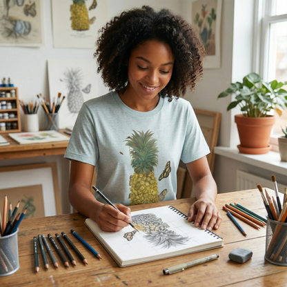 Pineapple & Butterflies - Metamorphosis T-Shirt