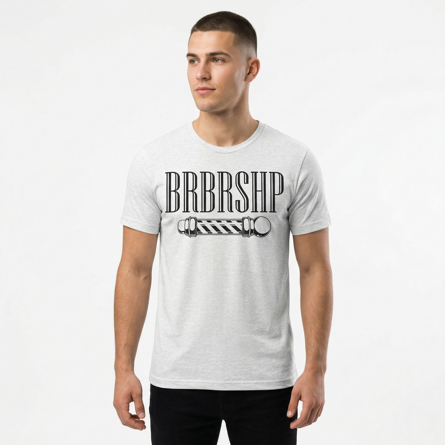 "BRBRSHP" & Barberpole - Barbershop Harmony T-Shirt