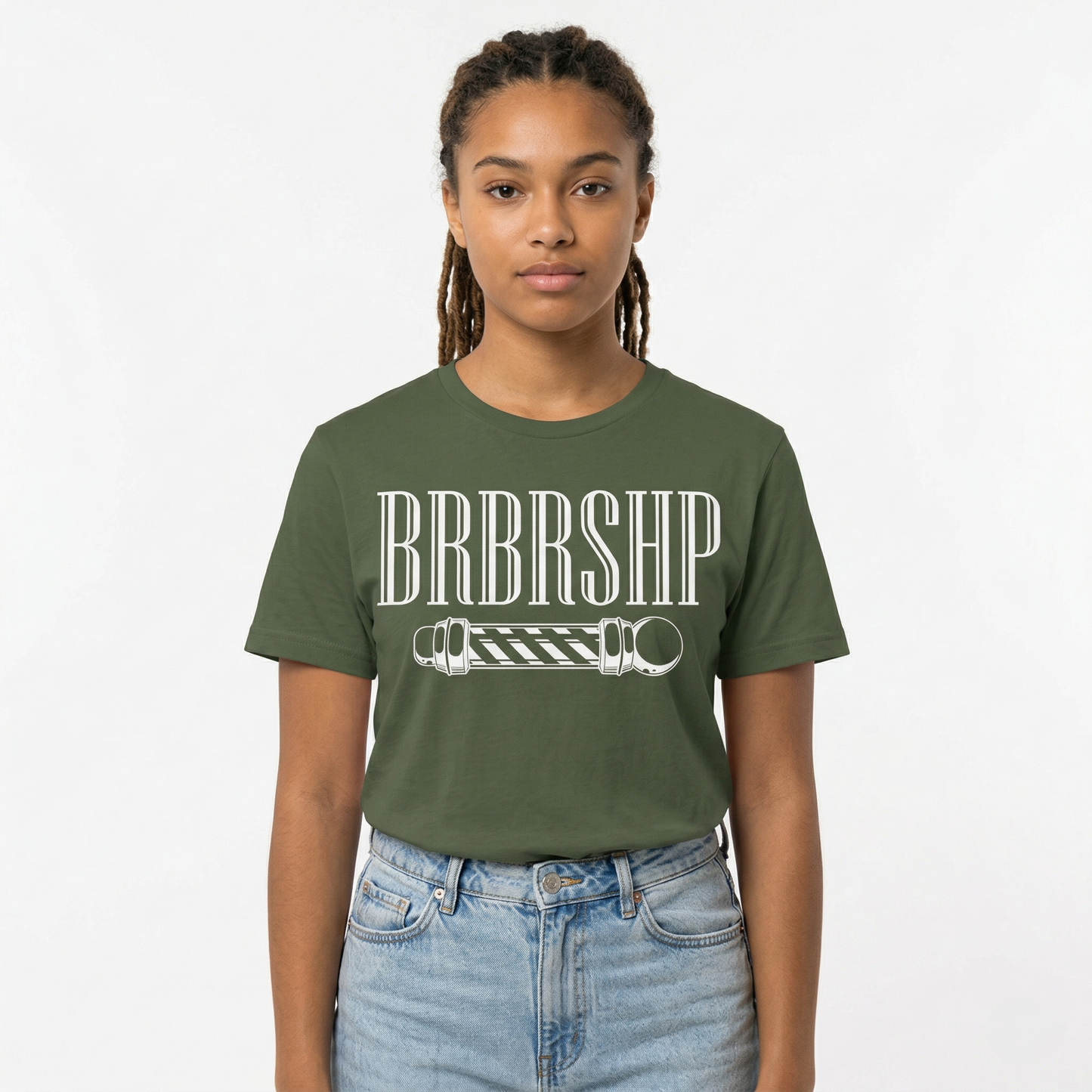 "BRBRSHP" & Barberpole - Barbershop Harmony T-Shirt