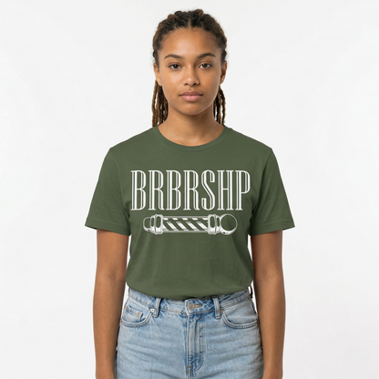 "BRBRSHP" & Barberpole - Barbershop Harmony T-Shirt