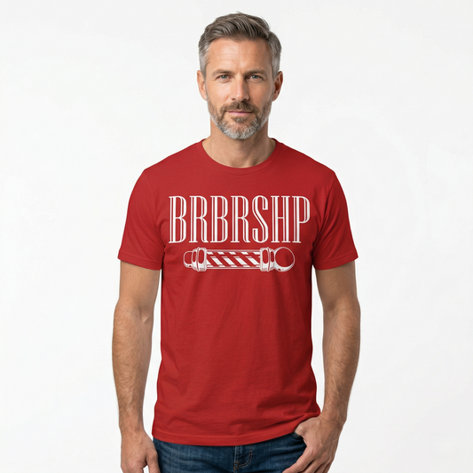 "BRBRSHP" & Barberpole - Barbershop Harmony T-Shirt