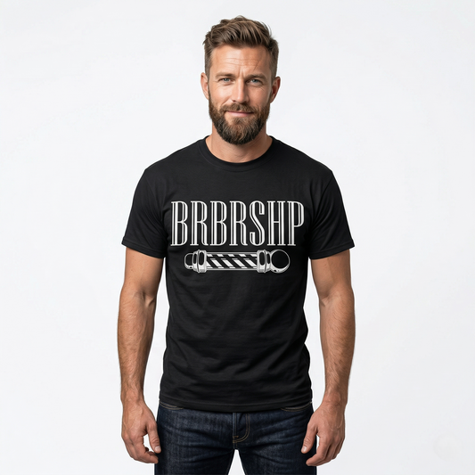 "BRBRSHP" & Barberpole - Barbershop Harmony T-Shirt