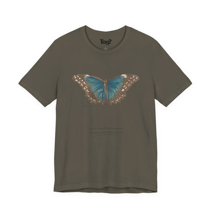 Menelaus Blue Morpho Butterfly - Metamorphosis T-Shirt