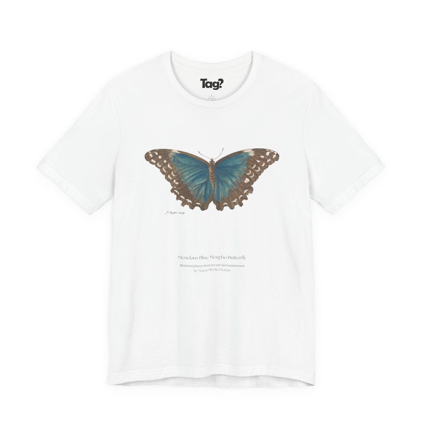 Menelaus Blue Morpho Butterfly - Metamorphosis T-Shirt