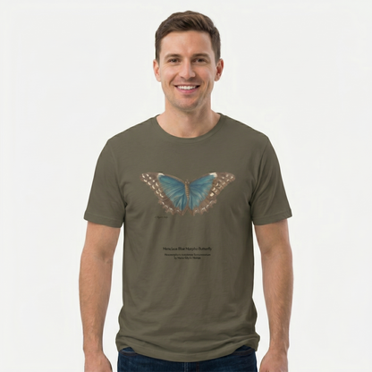 Menelaus Blue Morpho Butterfly - Metamorphosis T-Shirt