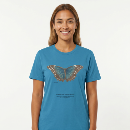Menelaus Blue Morpho Butterfly - Metamorphosis T-Shirt