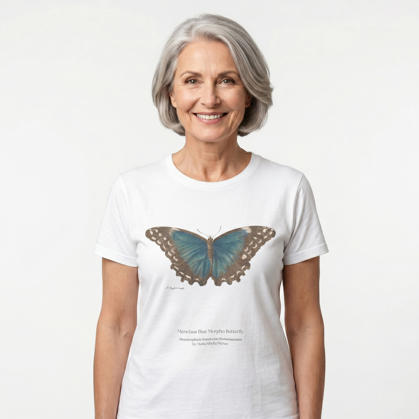 Menelaus Blue Morpho Butterfly - Metamorphosis T-Shirt