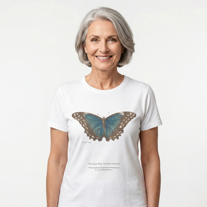 Menelaus Blue Morpho Butterfly - Metamorphosis T-Shirt