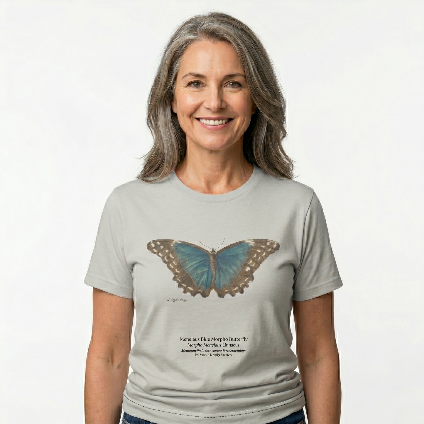 Menelaus Blue Morpho Butterfly - Metamorphosis T-Shirt