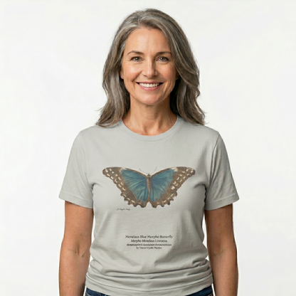 Menelaus Blue Morpho Butterfly - Metamorphosis T-Shirt