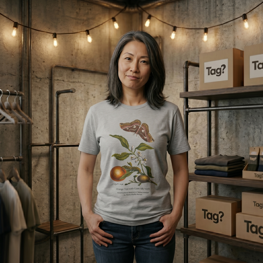 Silk Moth & Orange Tree - Metamorphosis T-Shirt