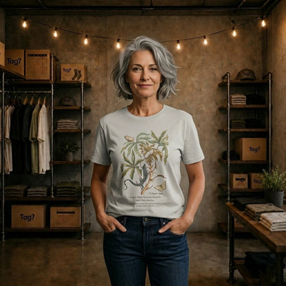 White Peacock Butterfly & Giant Ameiva - Metamorphosis T-Shirt