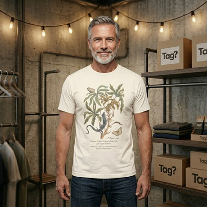 White Peacock Butterfly & Giant Ameiva - Metamorphosis T-Shirt