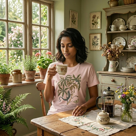 White Peacock Butterfly & Giant Ameiva - Metamorphosis T-Shirt