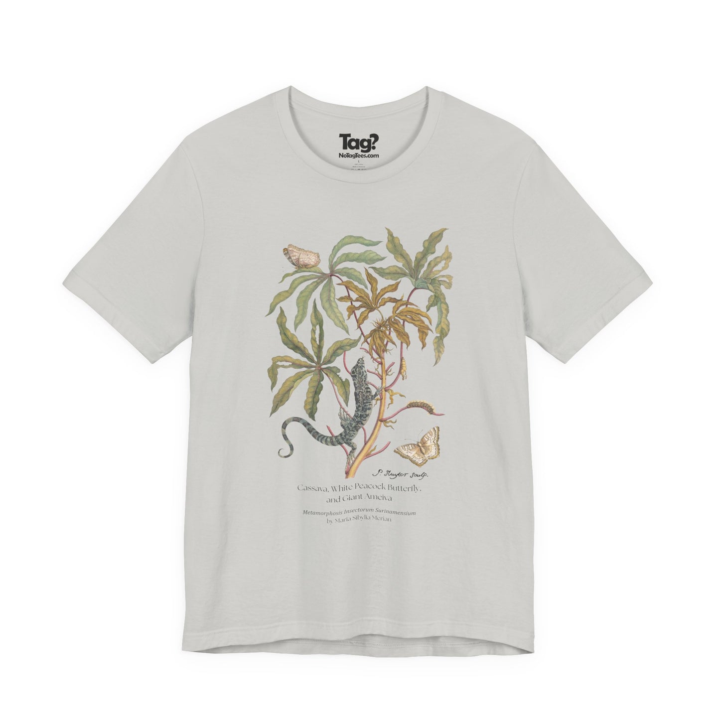 White Peacock Butterfly & Giant Ameiva - Metamorphosis T-Shirt