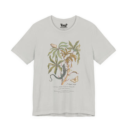 White Peacock Butterfly & Giant Ameiva - Metamorphosis T-Shirt