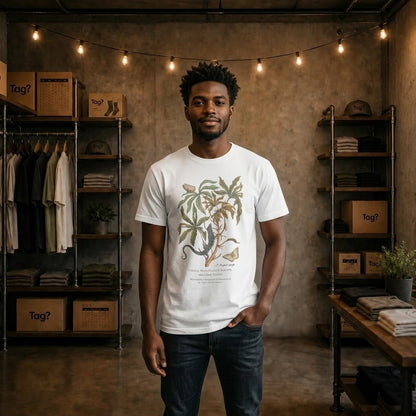 White Peacock Butterfly & Giant Ameiva - Metamorphosis T-Shirt