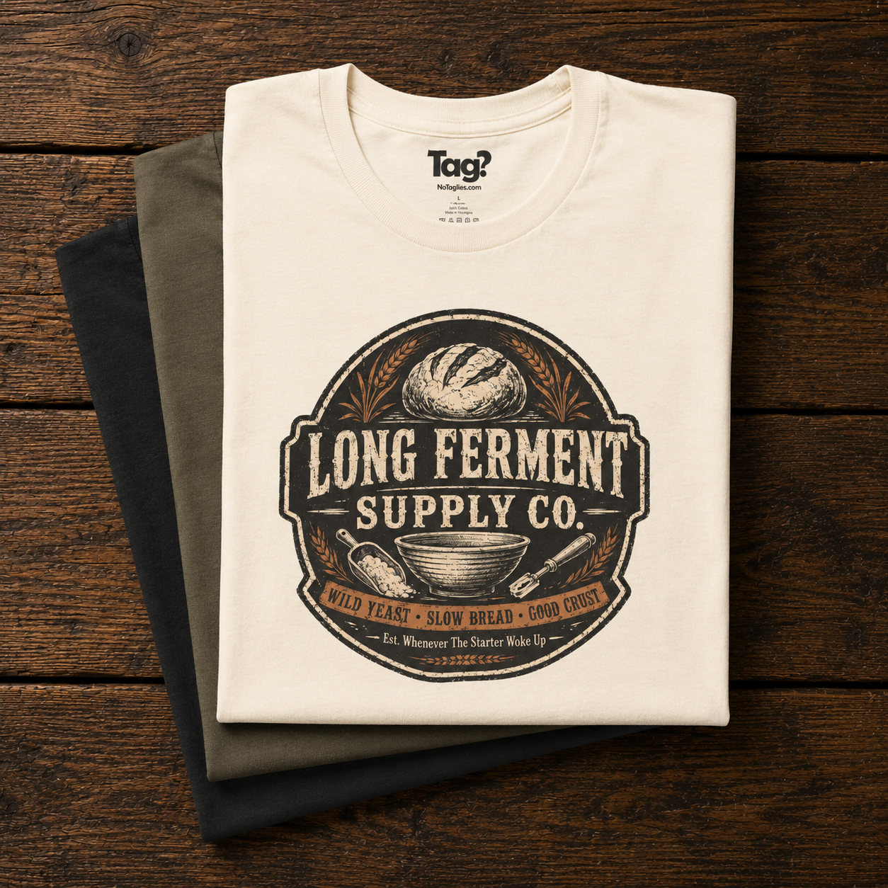 "Long Ferment Supply Co" - Sourdough T-Shirt