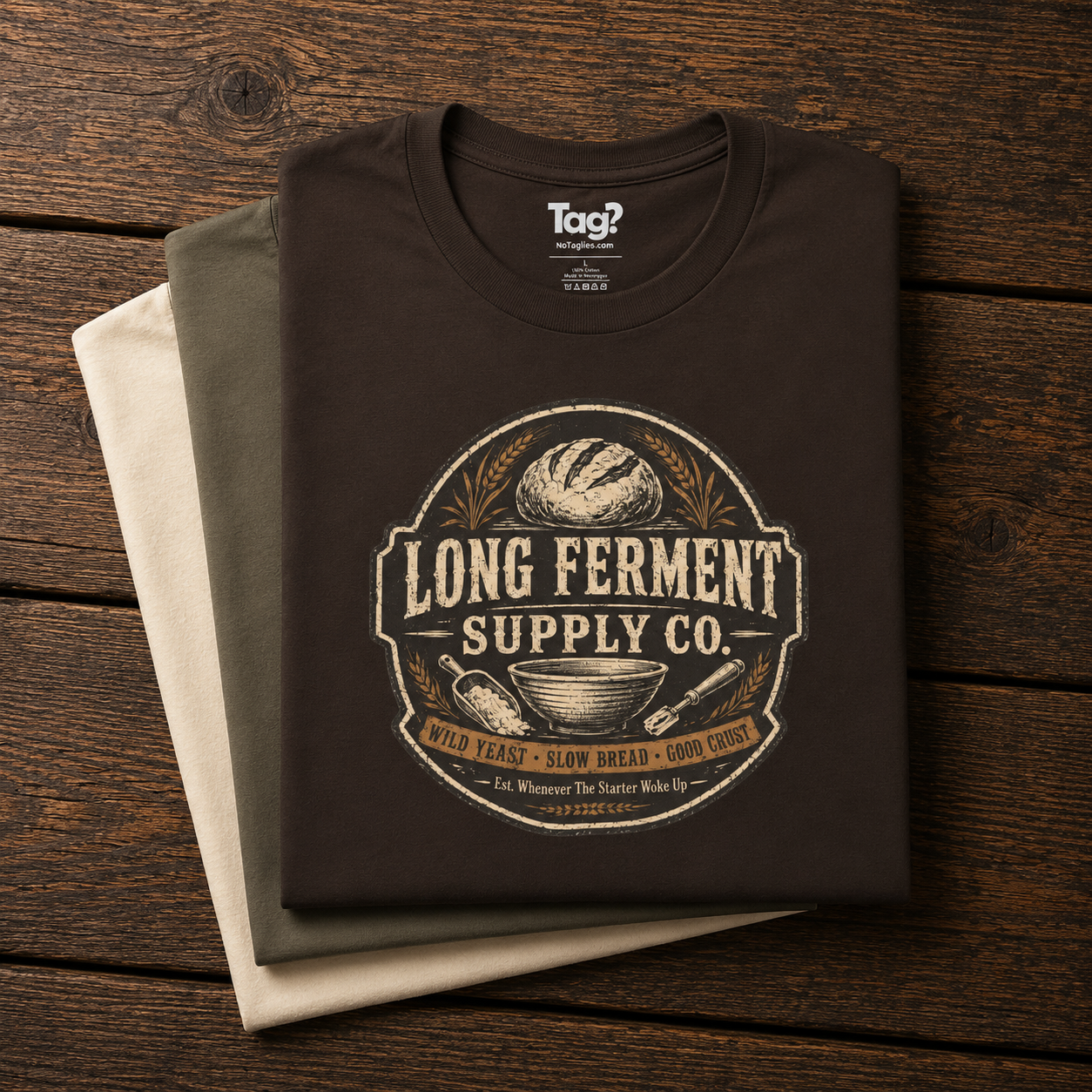 "Long Ferment Supply Co" - Sourdough T-Shirt