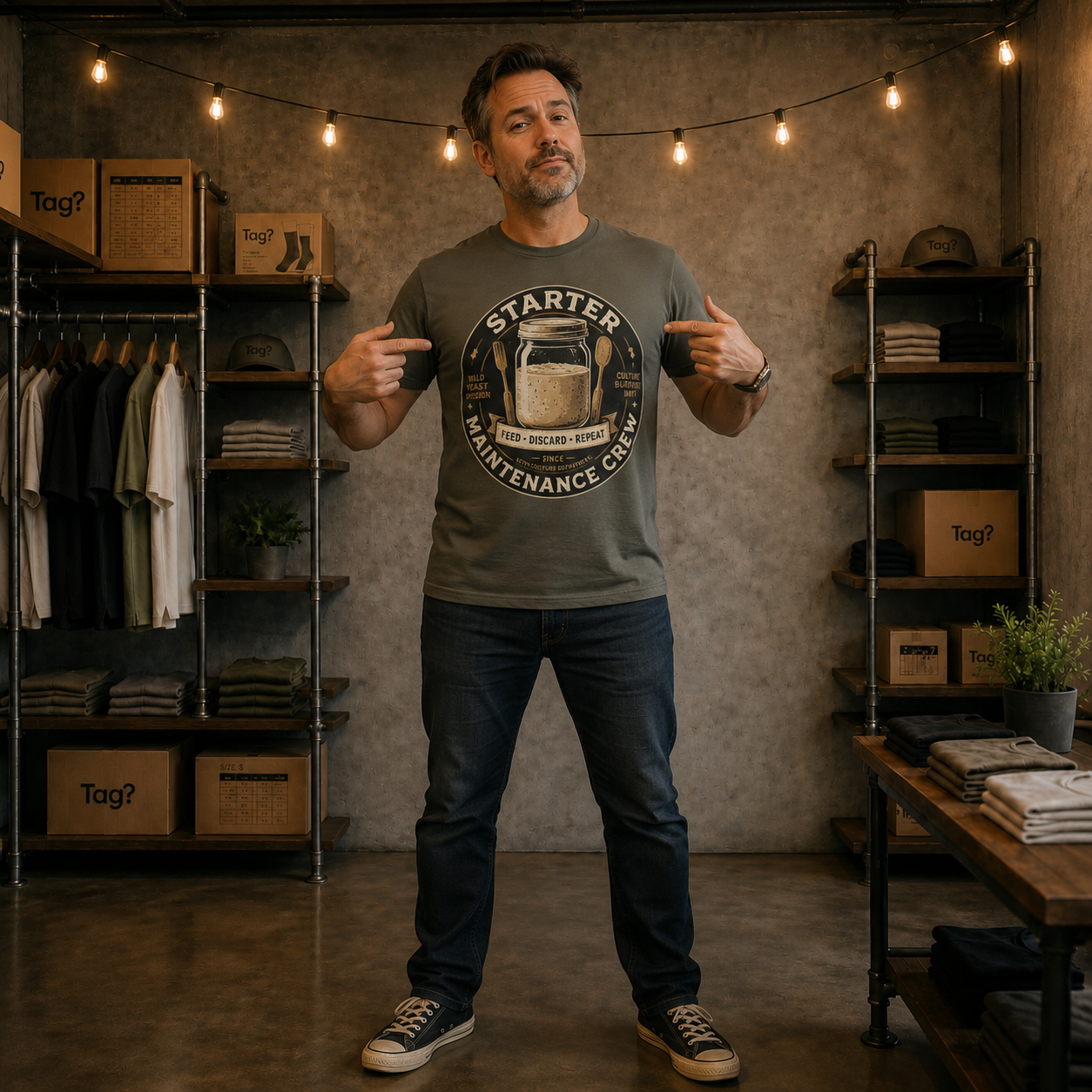 "Starter Maintenance Crew" - Sourdough T-Shirt