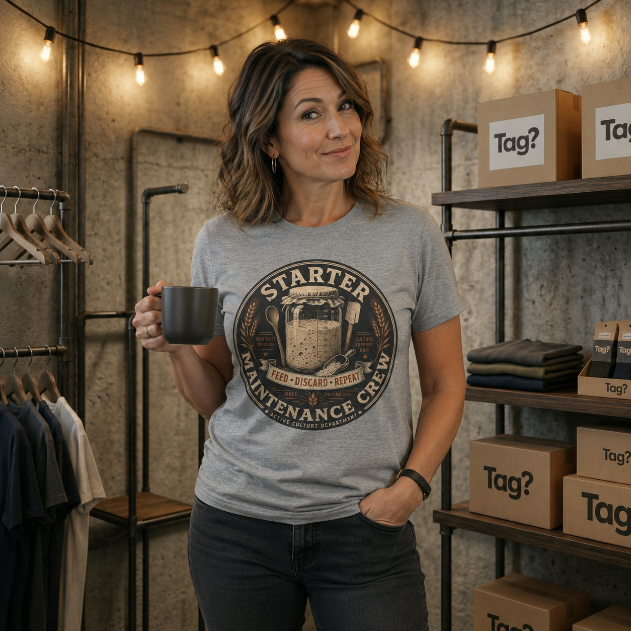 "Starter Maintenance Crew" - Sourdough T-Shirt