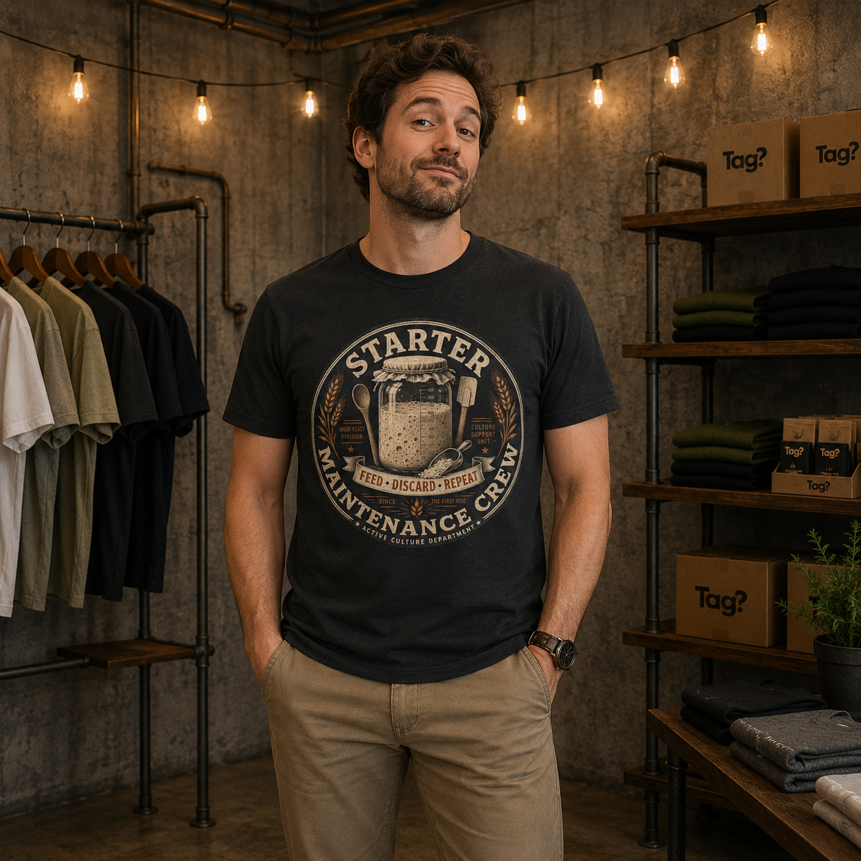 "Starter Maintenance Crew" - Sourdough T-Shirt