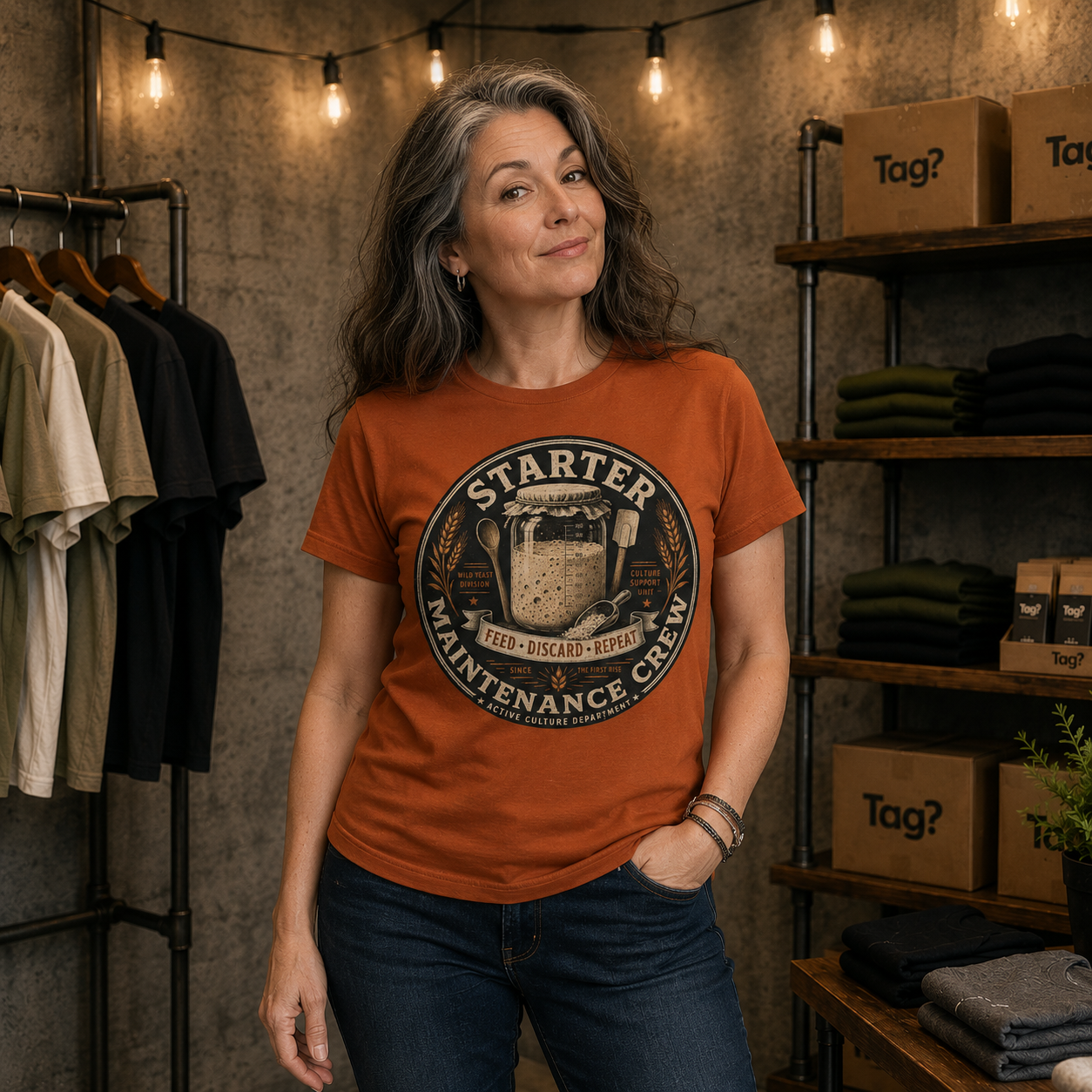 "Starter Maintenance Crew" - Sourdough T-Shirt