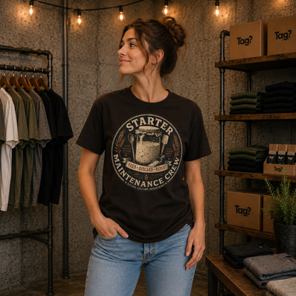 "Starter Maintenance Crew" - Sourdough T-Shirt