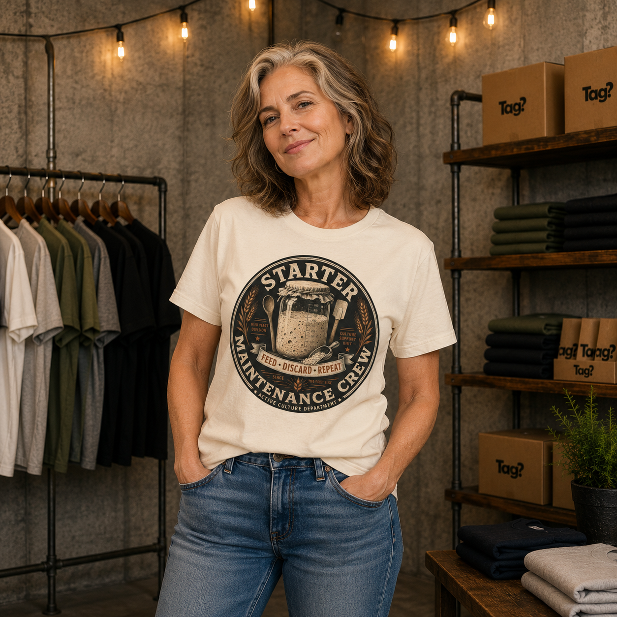 "Starter Maintenance Crew" - Sourdough T-Shirt