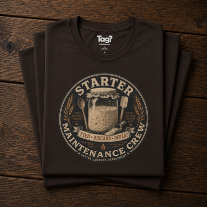 "Starter Maintenance Crew" - Sourdough T-Shirt