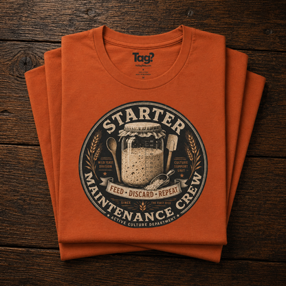 "Starter Maintenance Crew" - Sourdough T-Shirt